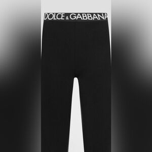 Dolce and gabbana girls black leggings